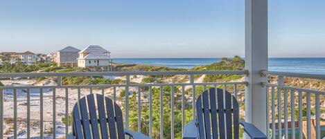 Leilighet, 4 soverom, sjøvendt | Utsikt fra balkong