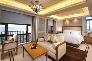 Deluxe Room, 1 King Bed, Ocean View (And Pool View) | Down comforters, minibar, in-room safe, individually decorated