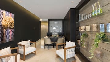 Sauna, tina de hidromasaje y baño turco o hammam