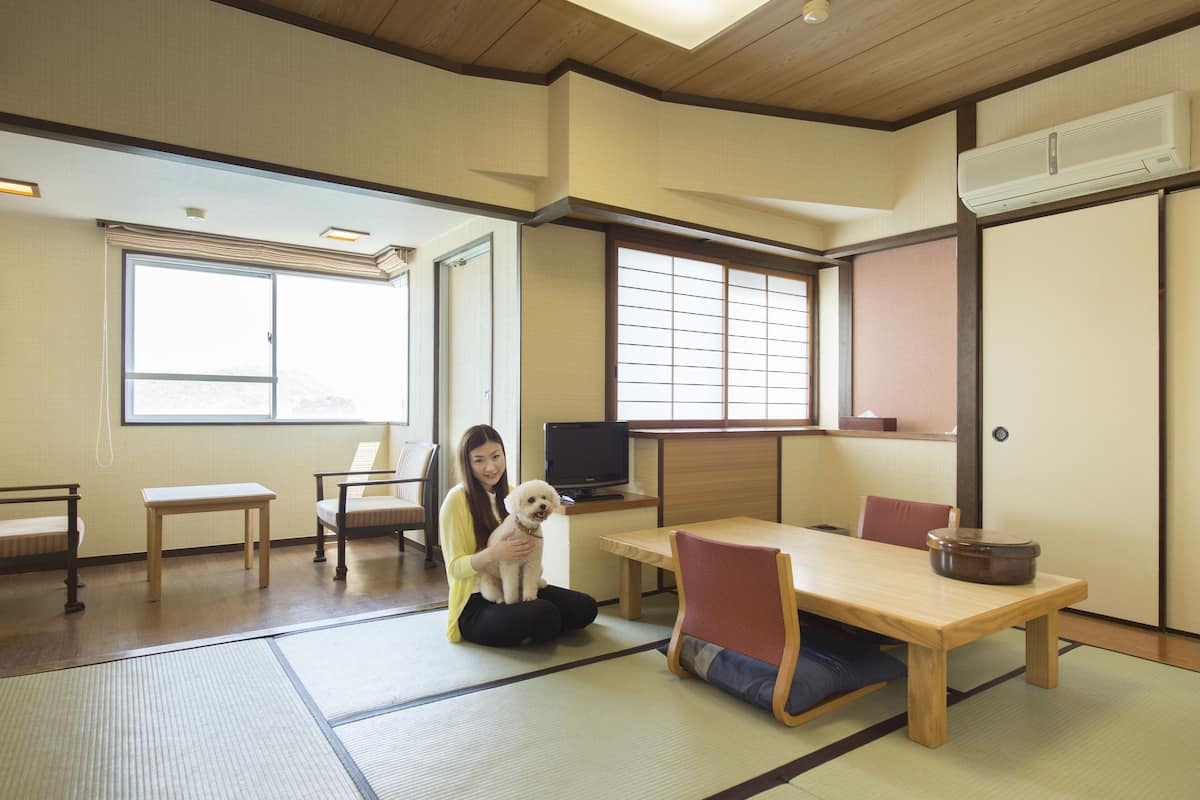 Traditionele kamer, uitzicht op oceaan (Ocean View Japanese 6Tatami NoSmoking) | 1 slaapkamer, beddengoed