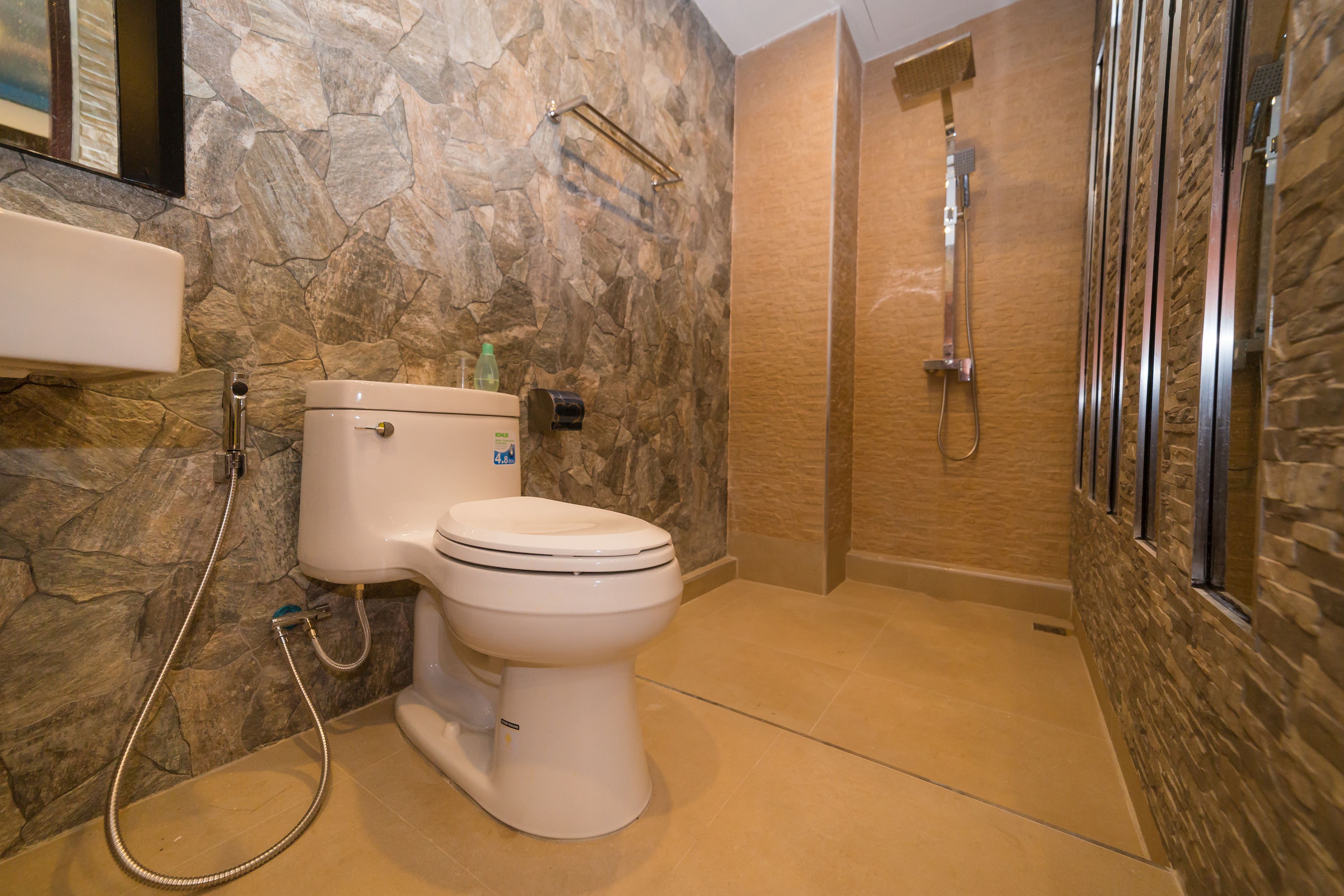 free toiletries, hair dryer, bathrobes, slippers