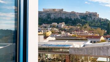 Double Room (Acropolis View) | Hypo-allergenic bedding, minibar, in-room safe, desk