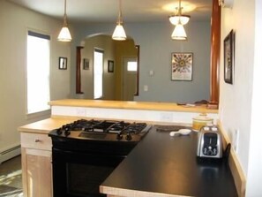 Fridge, microwave, coffee/tea maker