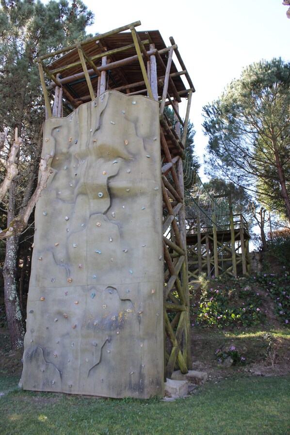 Outdoor rock climbing