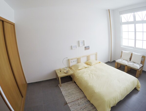 Frette Italian sheets, down duvets, individually decorated