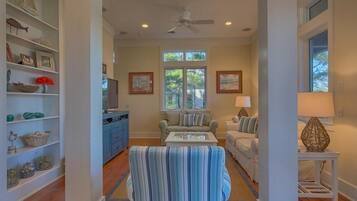 House, Multiple Beds (Captain Morgan) | Living room | Flat-screen TV