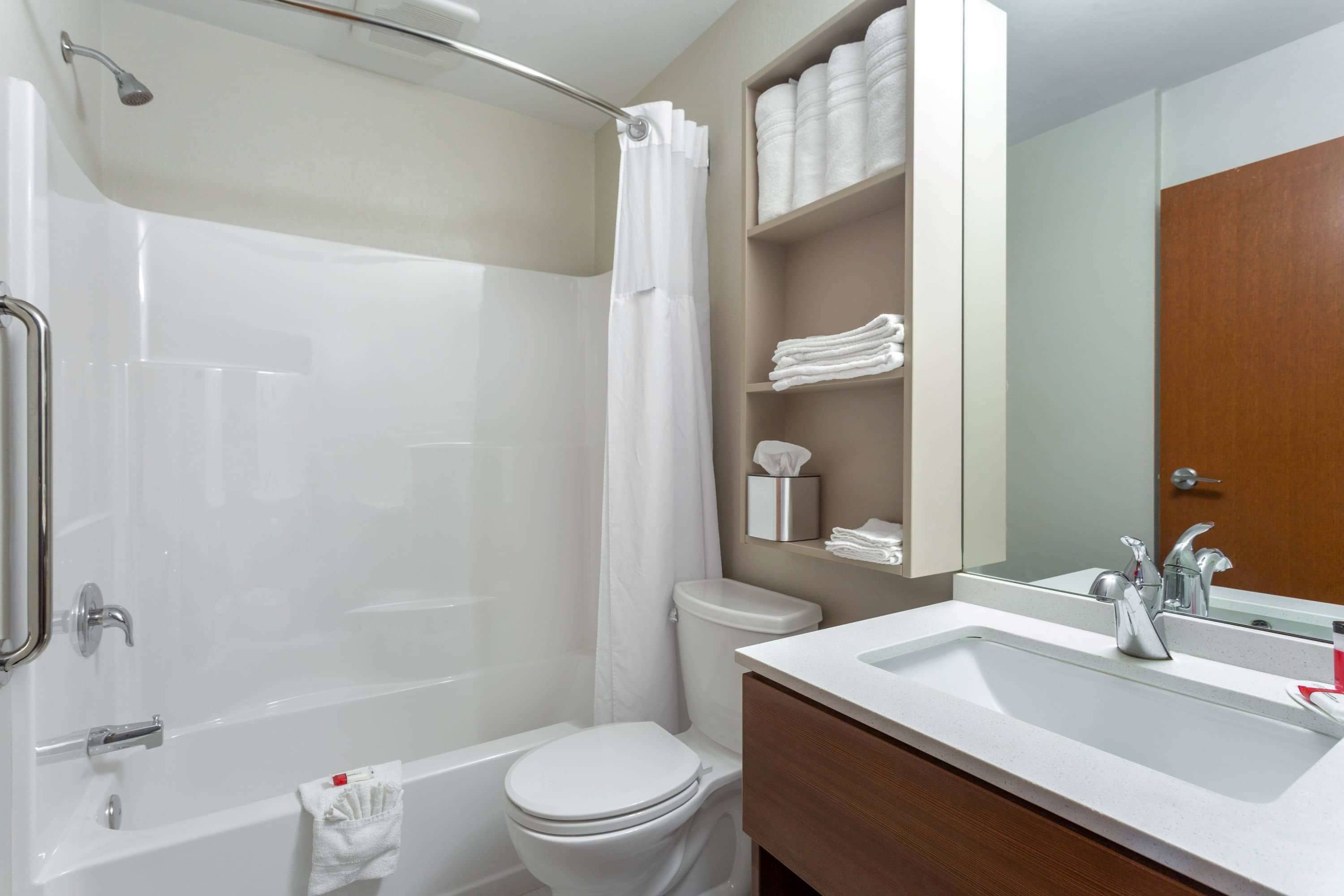 free toiletries, hair dryer, towels