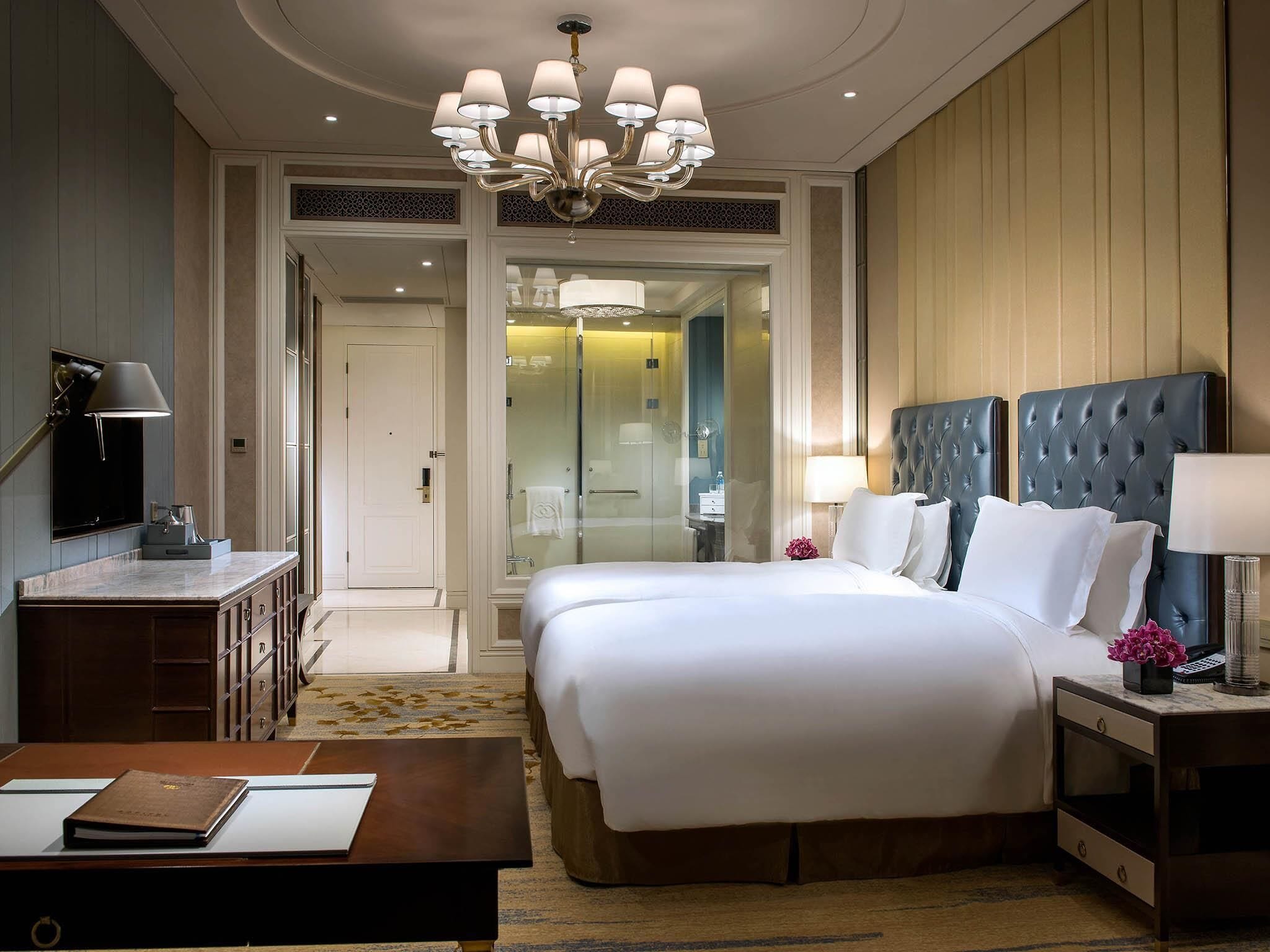 Chambre luxueuse, 2 lits jumeaux | 1 chambre, literie de qualité, couette en duvet