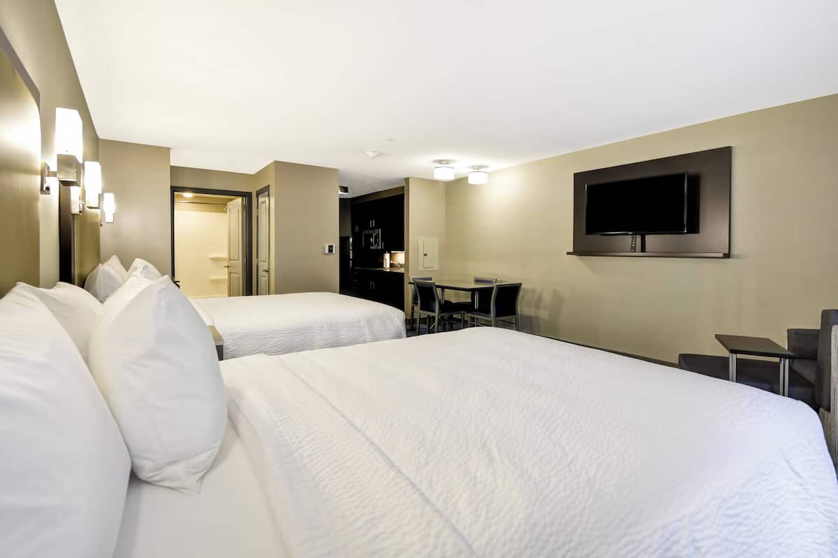 In-room safe, blackout curtains, iron/ironing board