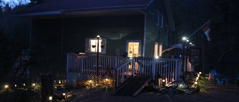 Front of property – evening/night