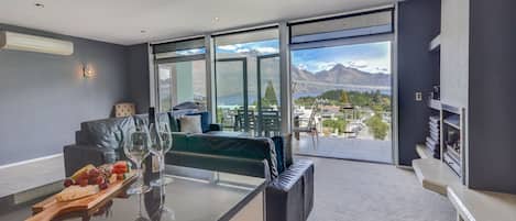 3 Bedroom Lake View Villa | Living area | Flat-screen TV, fireplace, DVD player