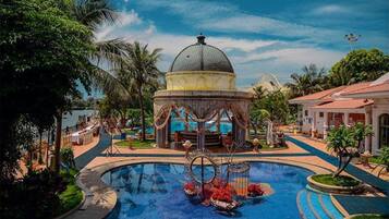 Outdoor wedding area