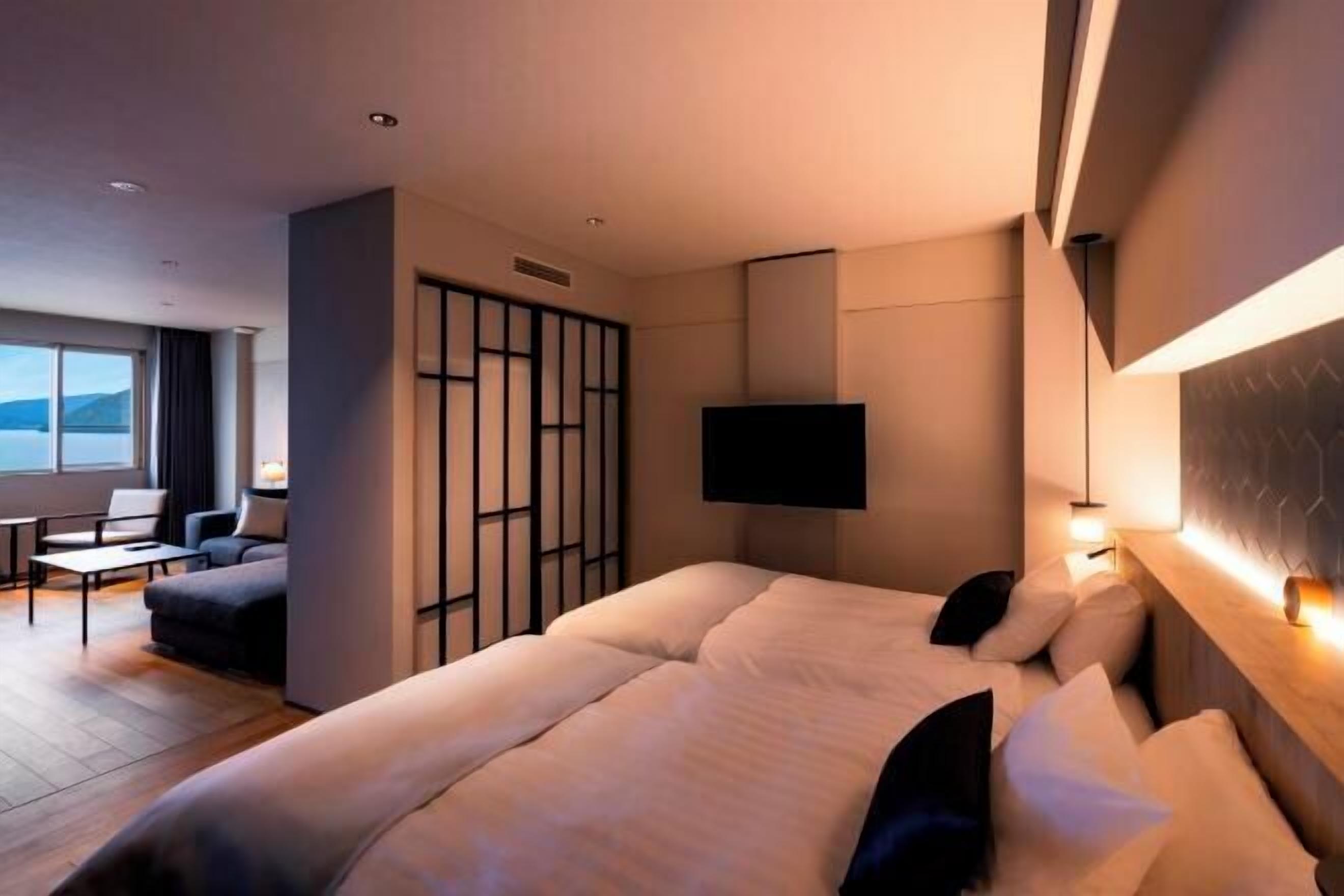 In-room safe, desk, laptop workspace, blackout curtains