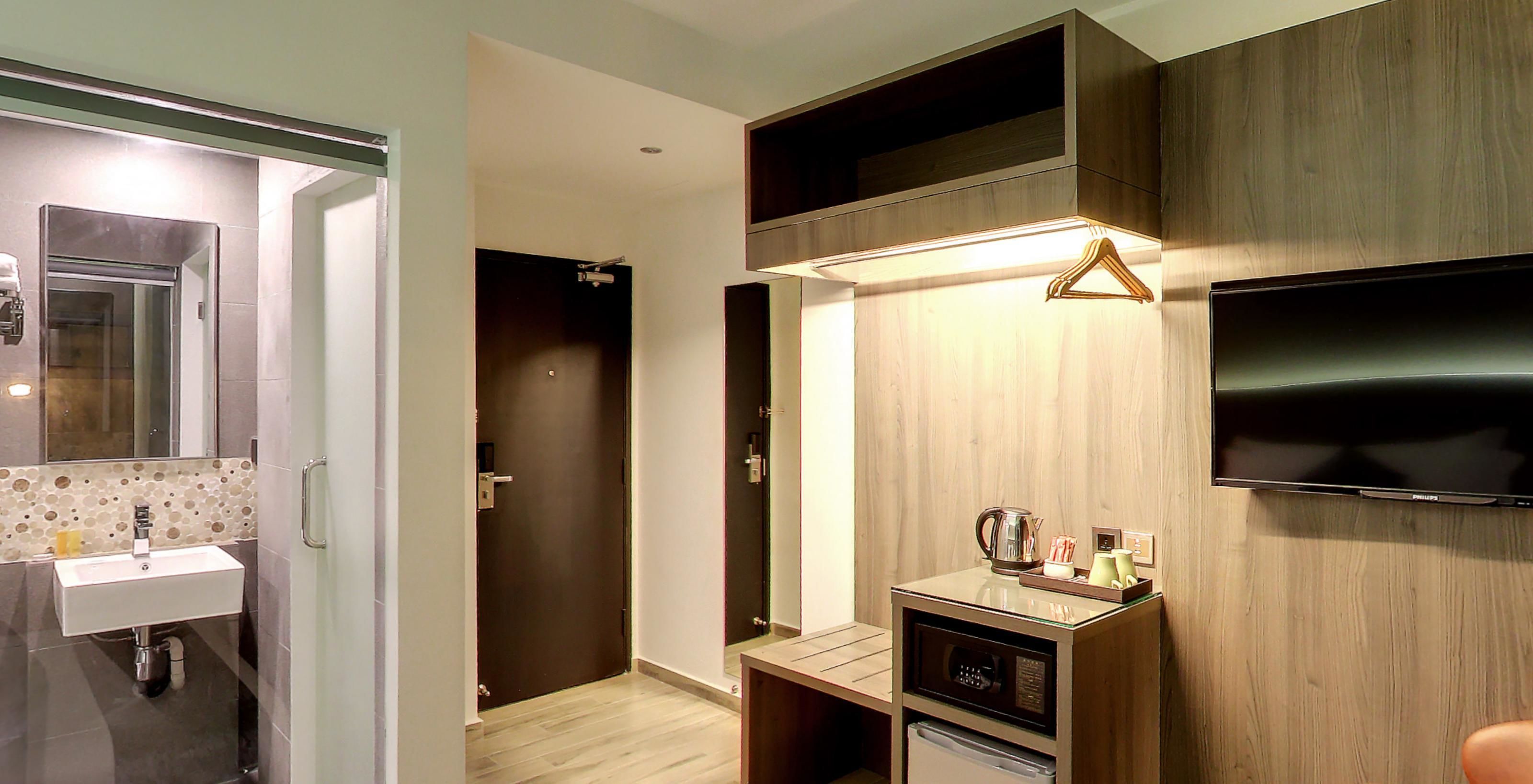 standard double room | in-room safe, blackout curtains, iron/ironing board, free wifi