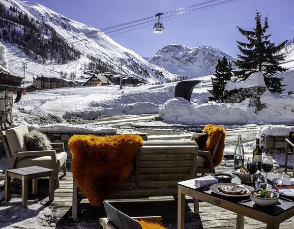 Terrace/patio - Hôtel Barmes de L'Ours (Val-d'Isere)
