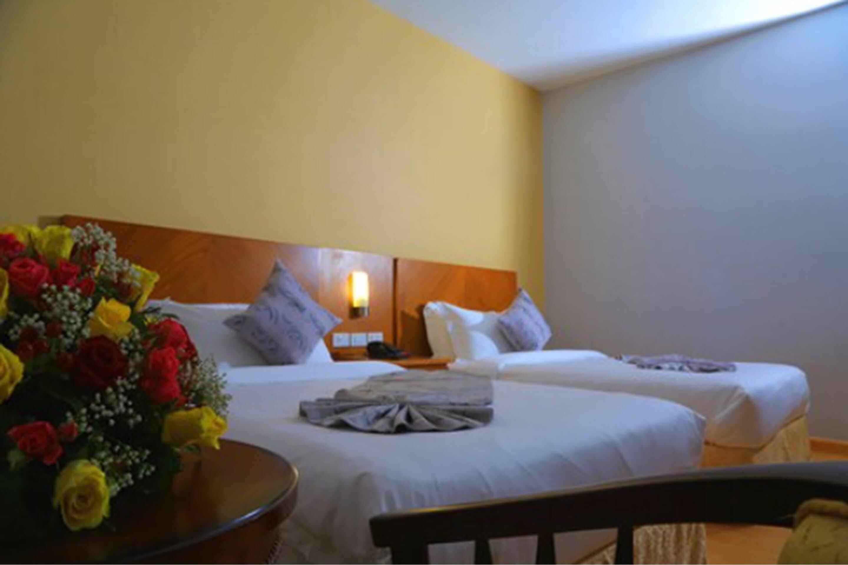 Habitación con 2 camas individuales | Ropa de cama de alta calidad, minibar, caja fuerte y escritorio