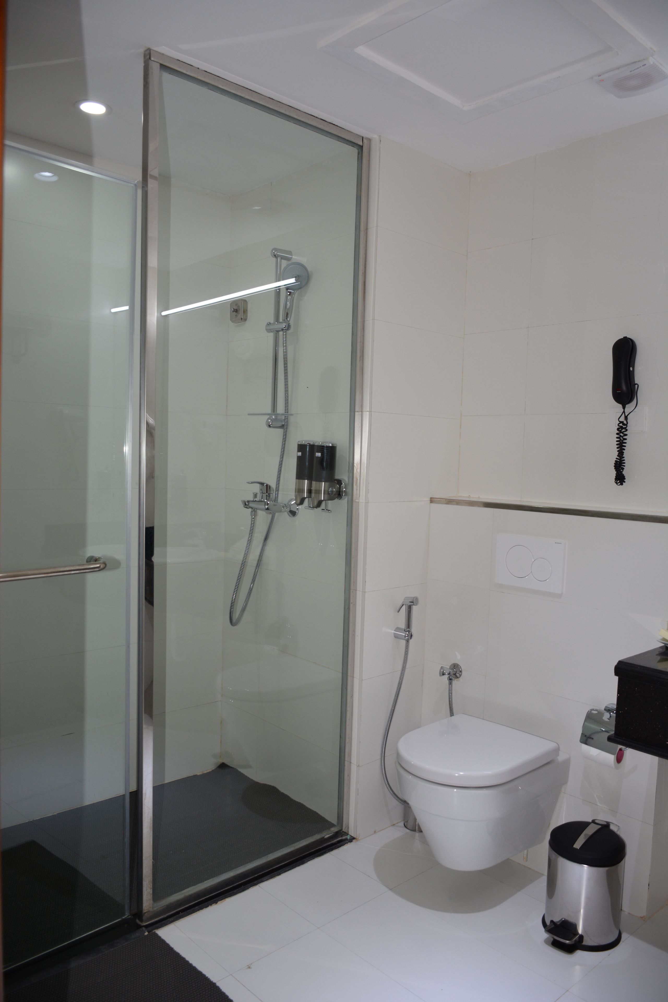 free toiletries, hair dryer, bathrobes, slippers