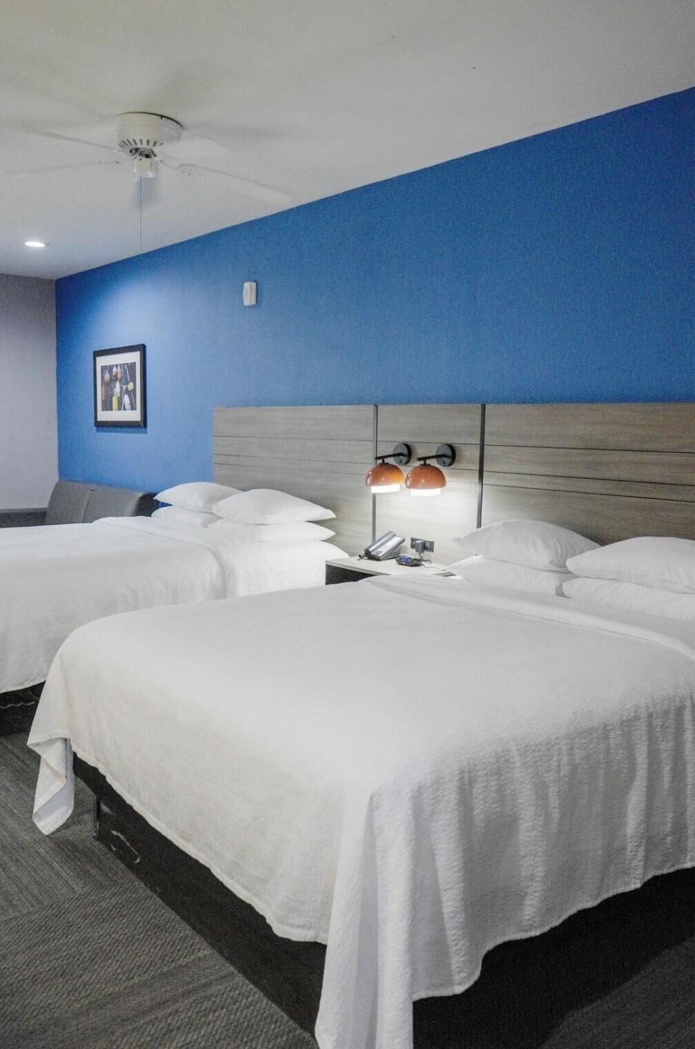 Chambre Deluxe, 2 grands lits (with Sofa, Wheel Chair Accessible) | Bureau, fer et planche à repasser, accès au Wi-Fi (inclus)