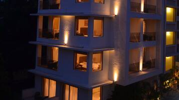 Front of property – evening/night