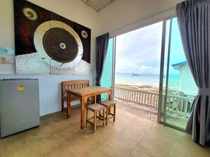 Perhebungalow, merinäköala | Näkymä huoneesta