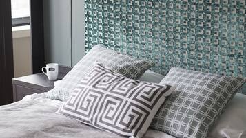 Hypo-allergenic bedding, individually decorated, individually furnished