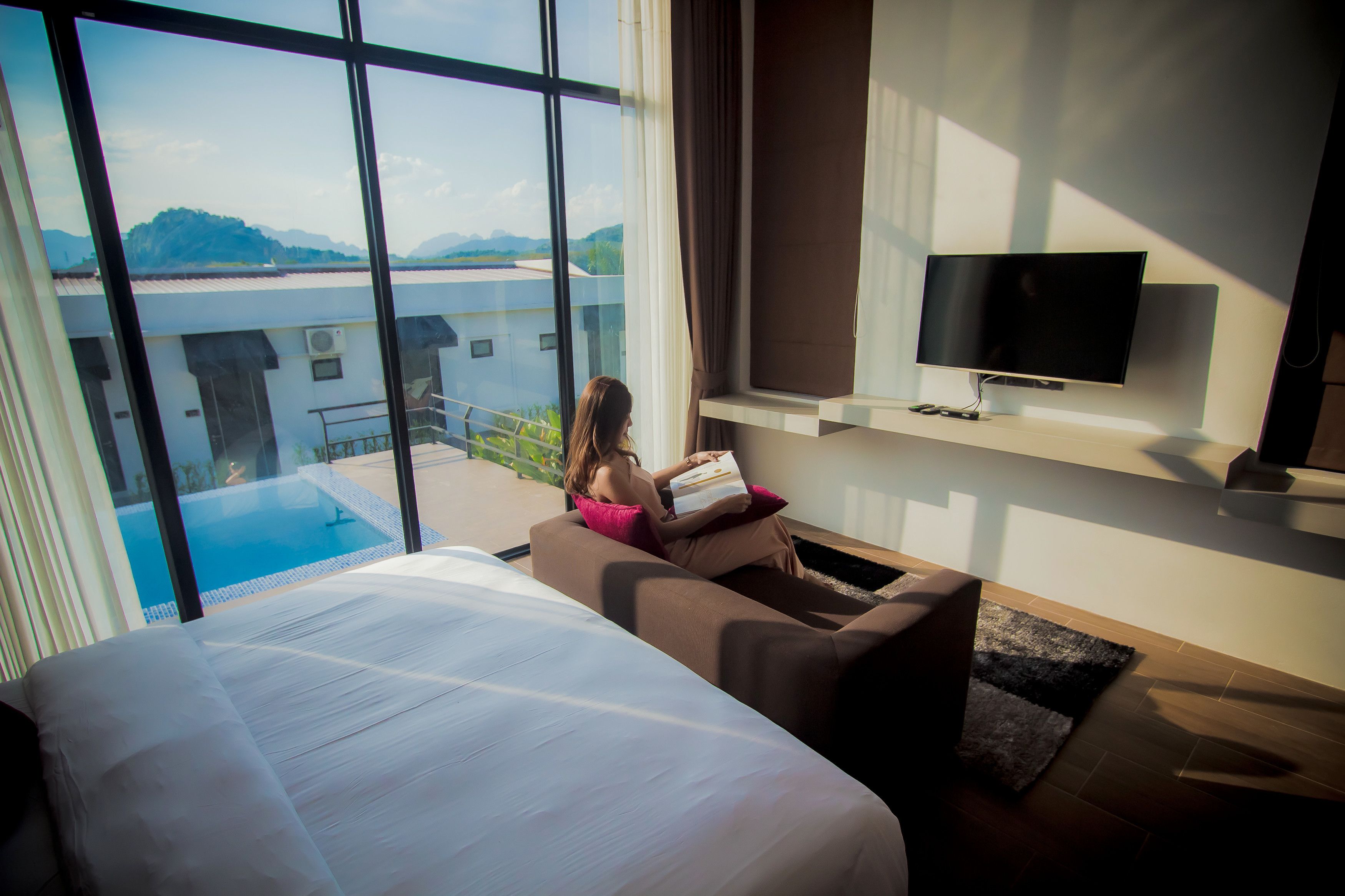 2 Bedroom Pool Villas | Minibar, blackout drapes, free WiFi, bed sheets
