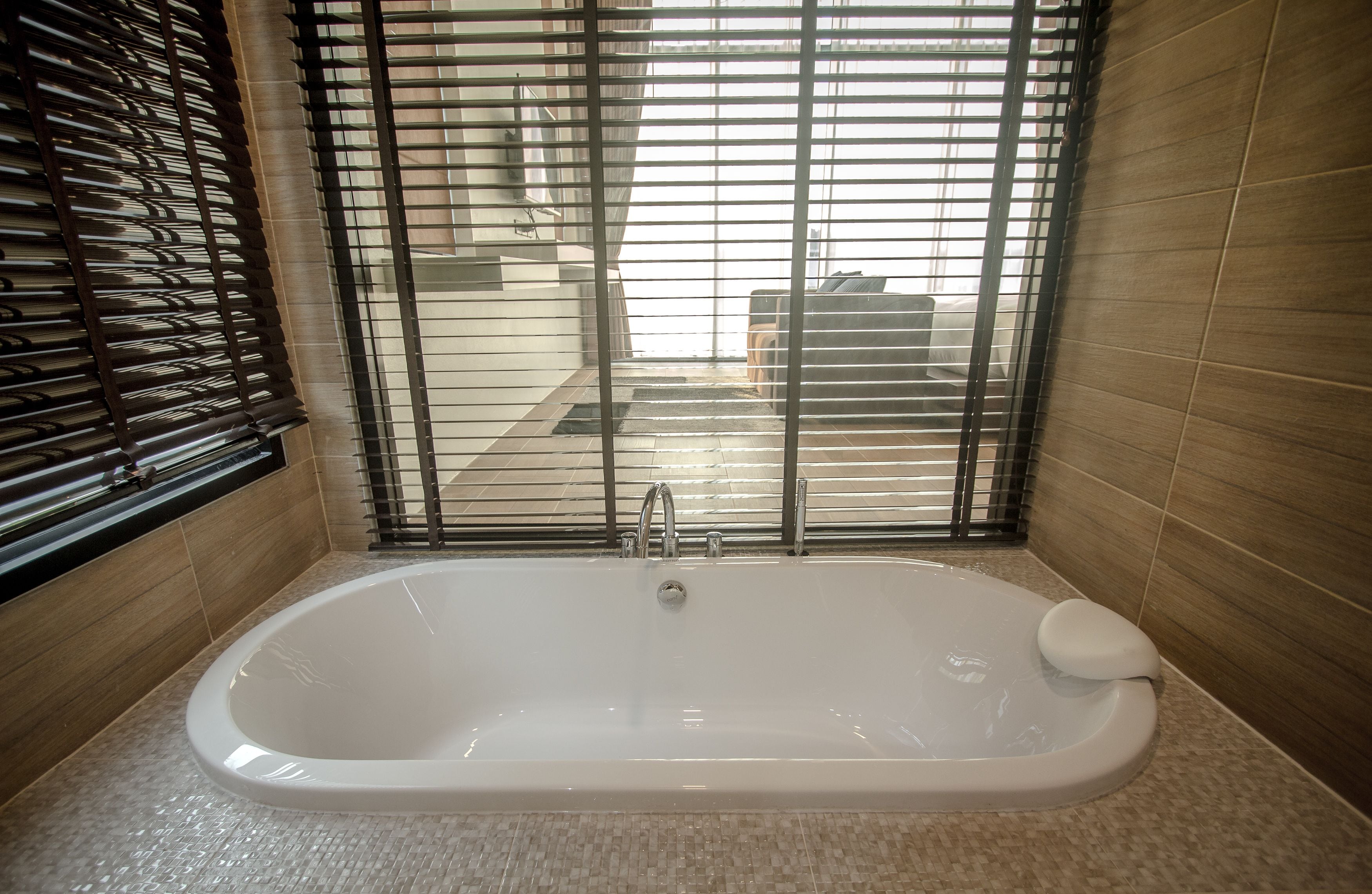 2 bedroom pool villas | bathroom | designer toiletries, hair dryer, bathrobes, slippers