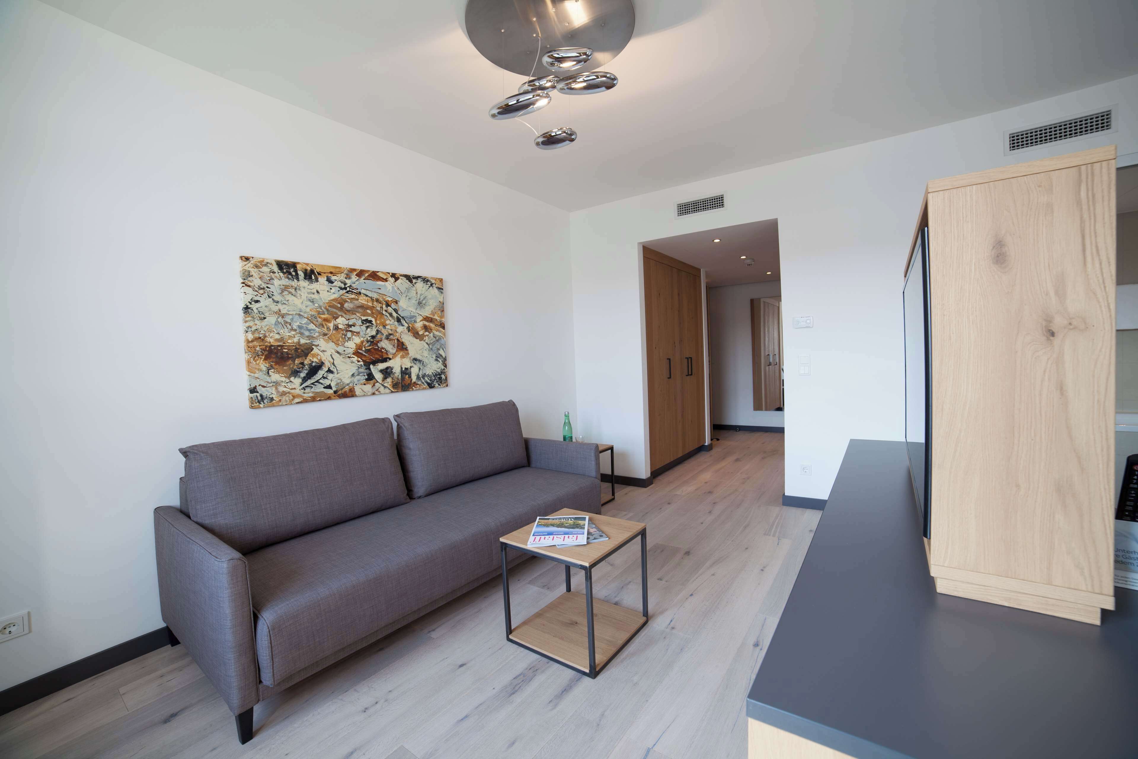 studio suite, 1 double bed with sofa bed, bathtub (with sofabed) | room amenity