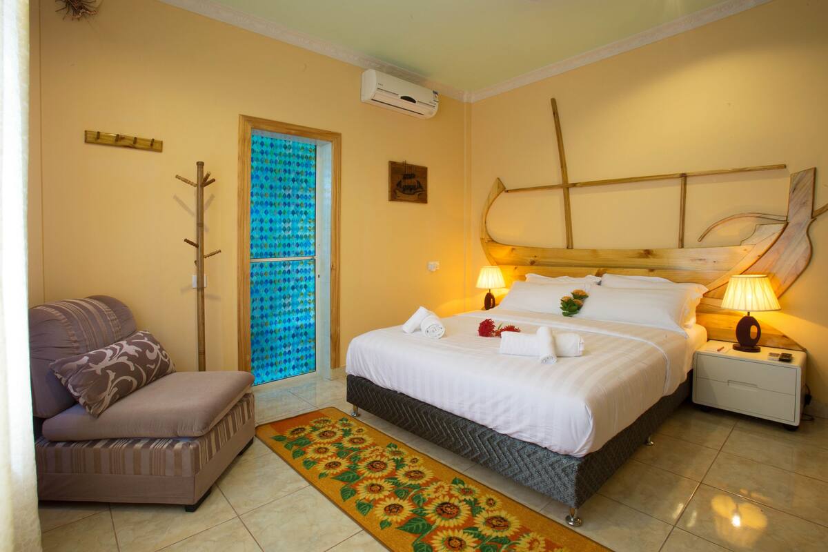 Honeymoon-Maisonette, 1 Schlafzimmer, barrierefrei, eigenes Bad | Hochwertige Bettwaren, Minibar, Zimmersafe, Schreibtisch