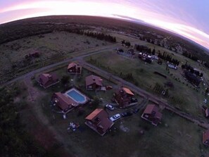 Aerial view - Cabañas Brisa de Los Molles (Cortaderas)