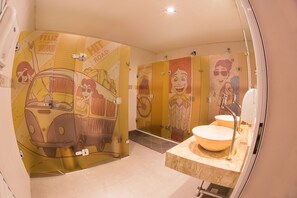Shared Dormitory, Women only | Bathroom | Shower, hair dryer, towels