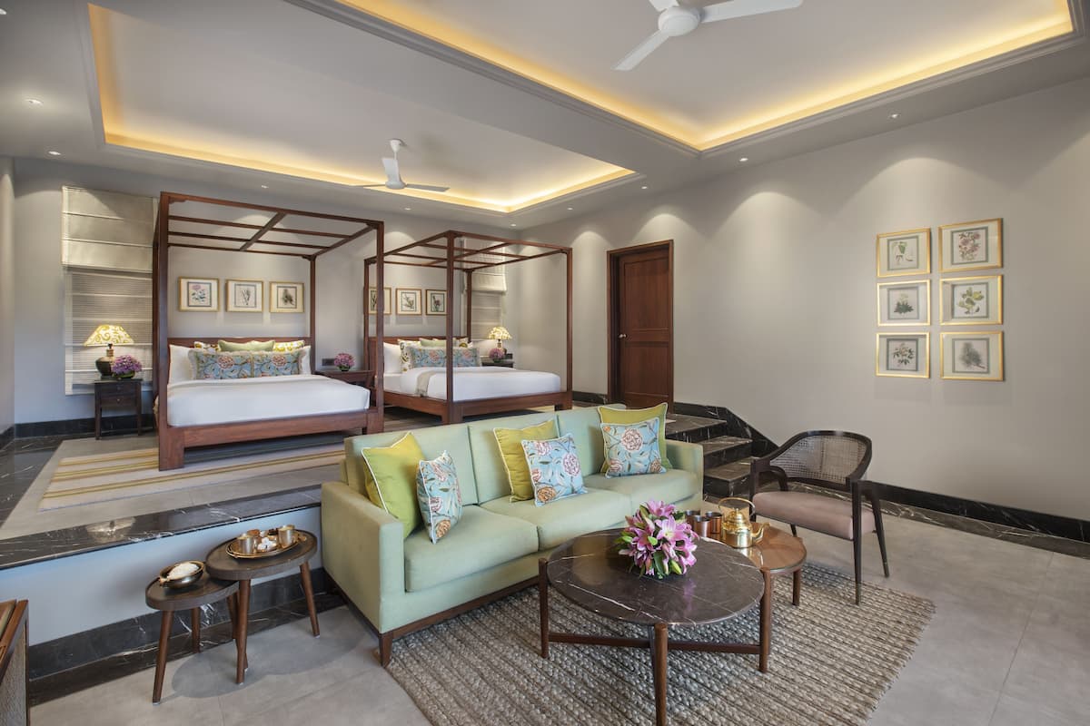 grand room, river view | minibar, desk, blackout curtains, iron/ironing board