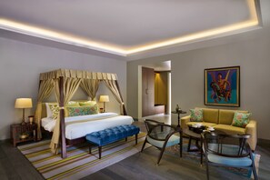 Minibar, desk, blackout curtains, iron/ironing board