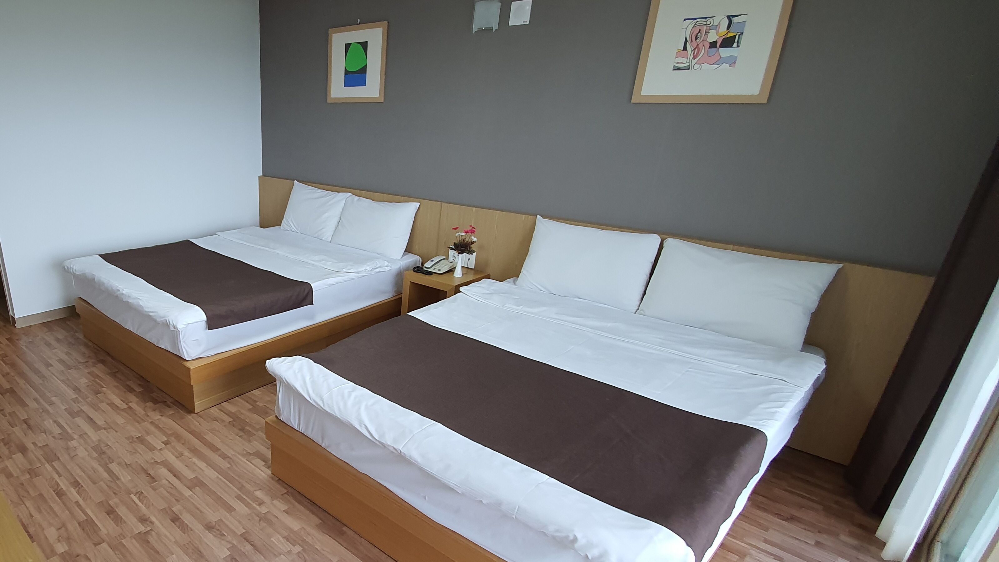 twin room, ocean view | blackout curtains, free wifi, bed sheets