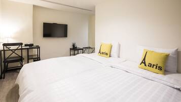 Ropa de cama de alta calidad, escritorio, sistema de insonorización