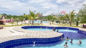Indoor pool, outdoor pool