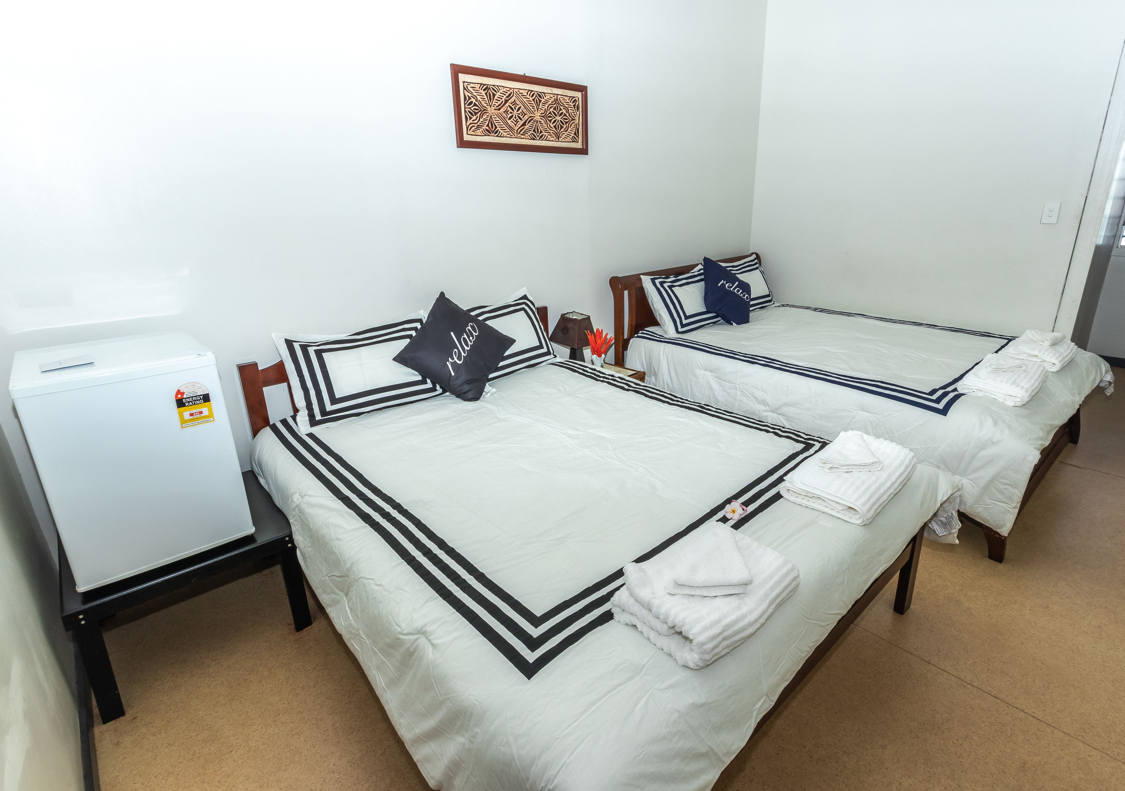 family twin room, 2 queen beds | 1 bedroom, iron/ironing board, free wifi, bed sheets