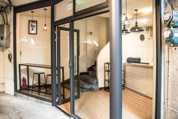 Interior entrance