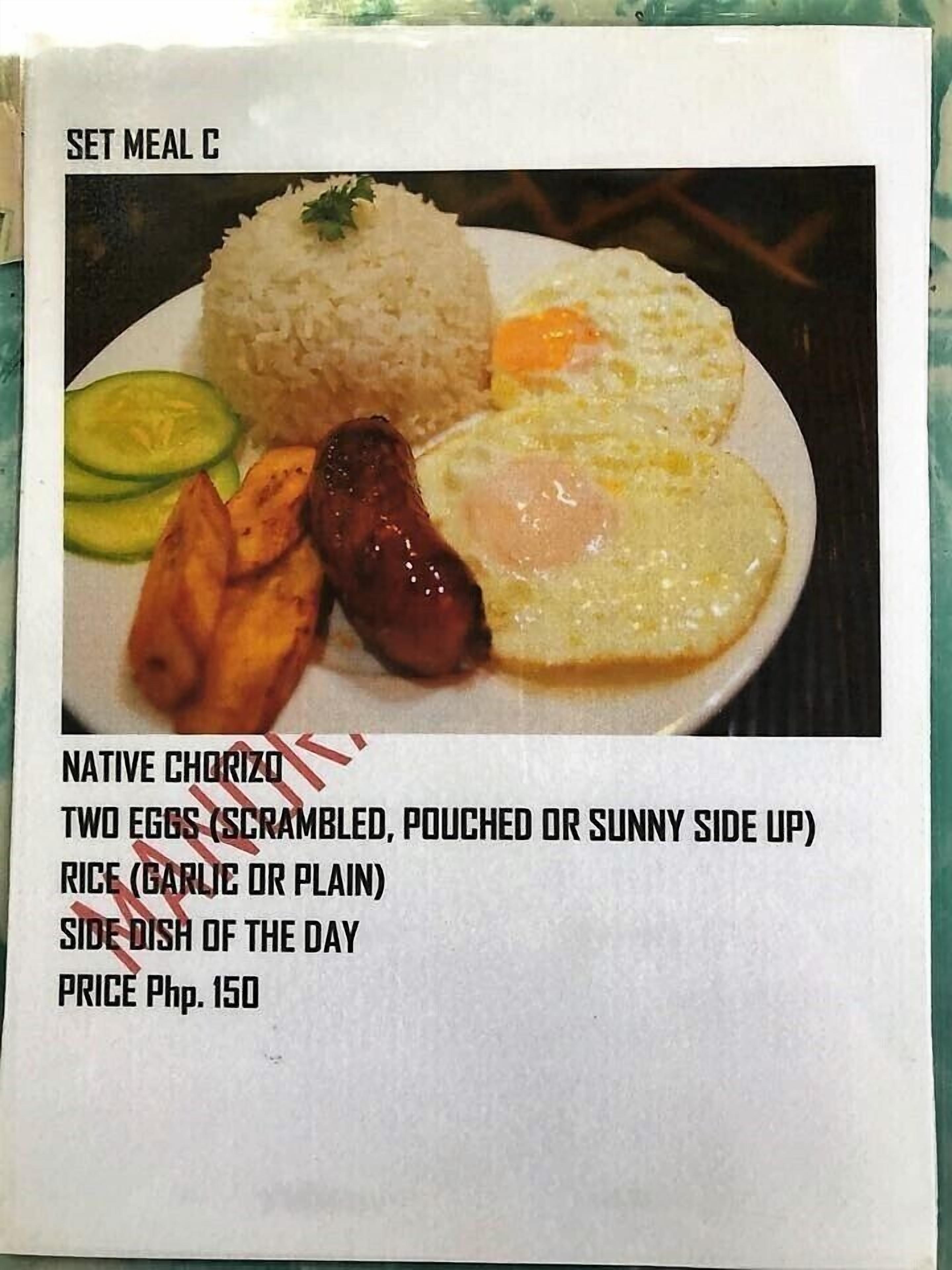 Tägliches nach Wunsch zubereitetes Frühstück (200 PHP pro Person)