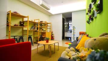 42-inch flat-screen TV with digital channels, TV