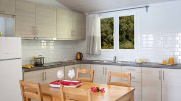 Apartment, Meerblick | Eigene Kochnische | Kühlschrank, Herdplatte, Wasserkocher, Kochgeschirr/Geschirr/Besteck