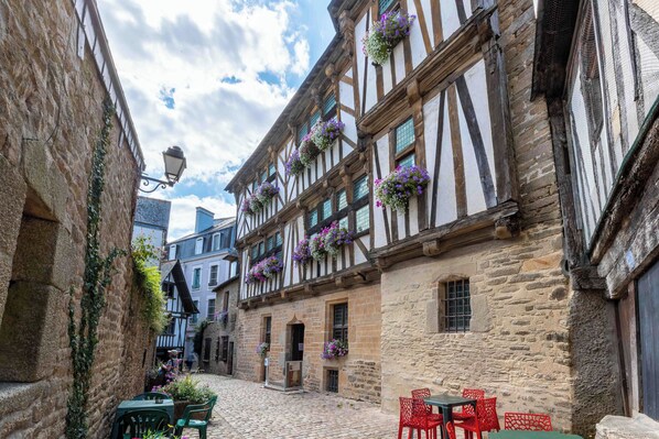 Vue sur la campagne depuis l’hébergement