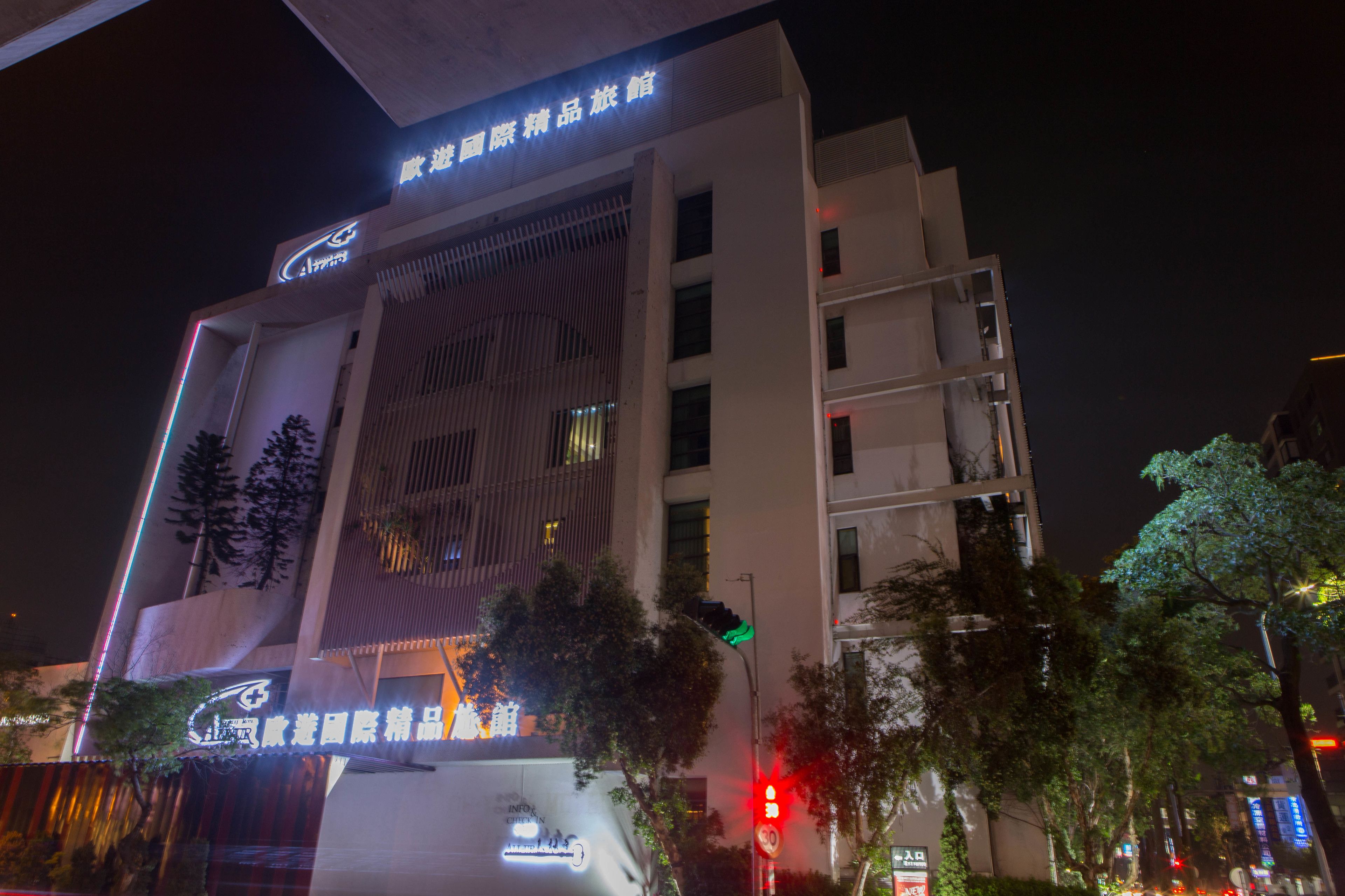 front of property – evening/night