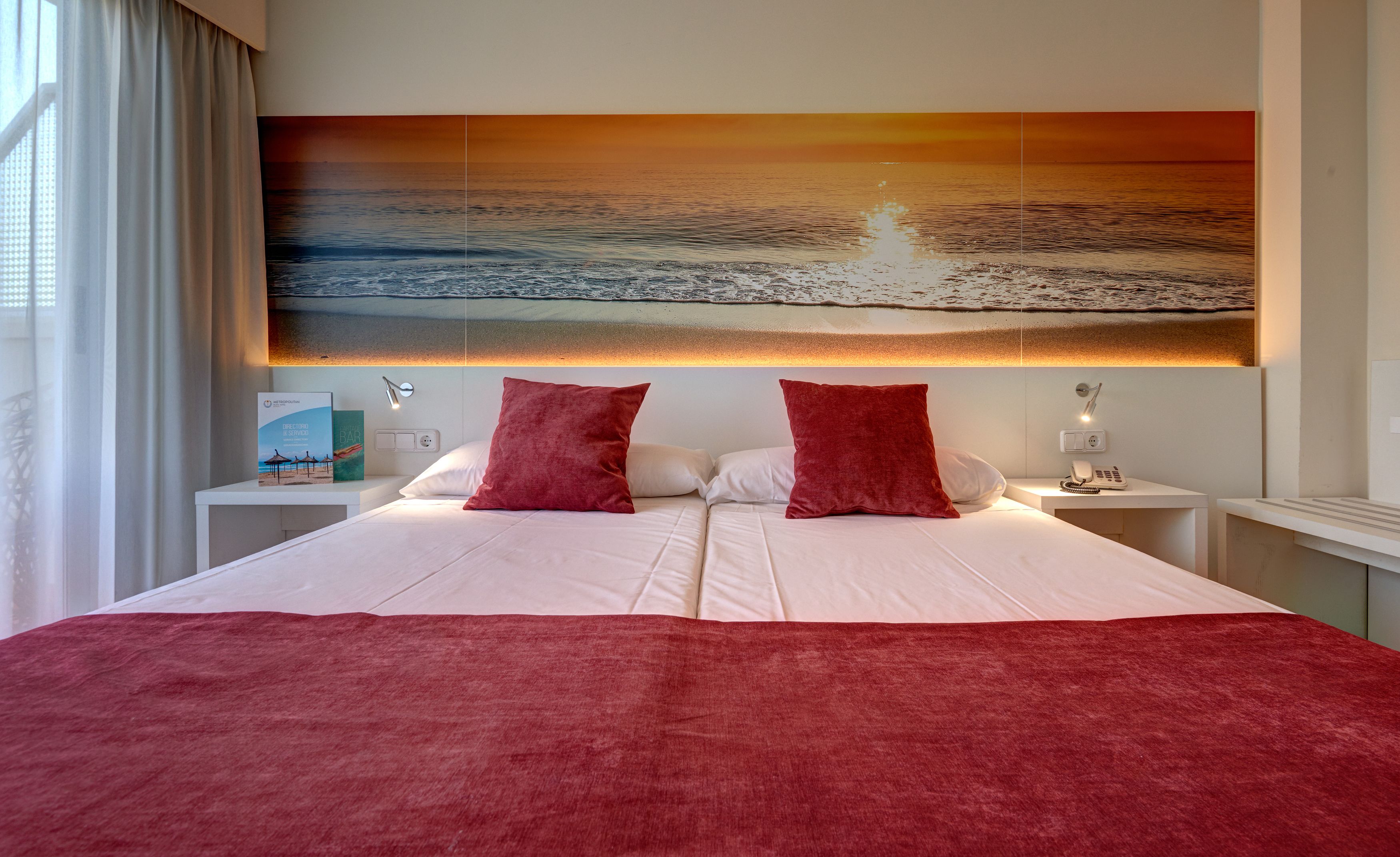 Premium bedding, down duvets, desk, laptop workspace