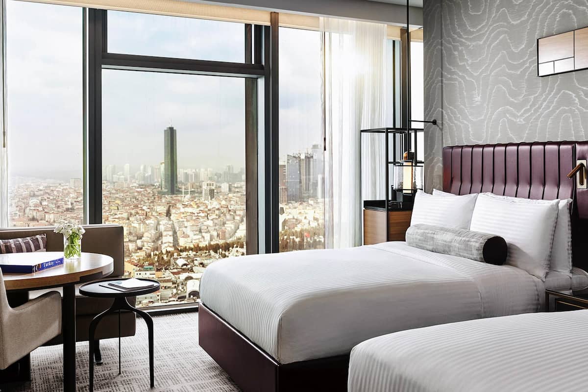 Ropa de cama de alta calidad, camas con pillow-top y minibar
