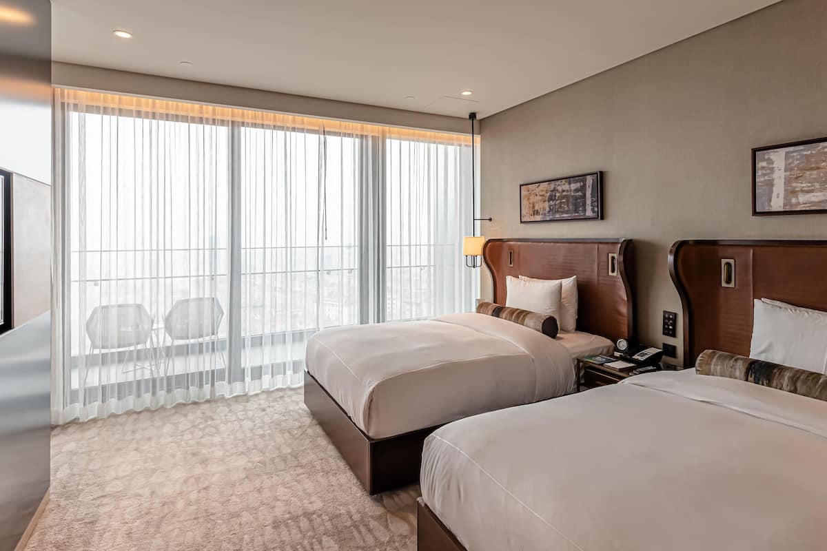 Deluxe Room, 2 Double Beds, Balcony | Premium bedding, pillowtop beds, minibar, in-room safe