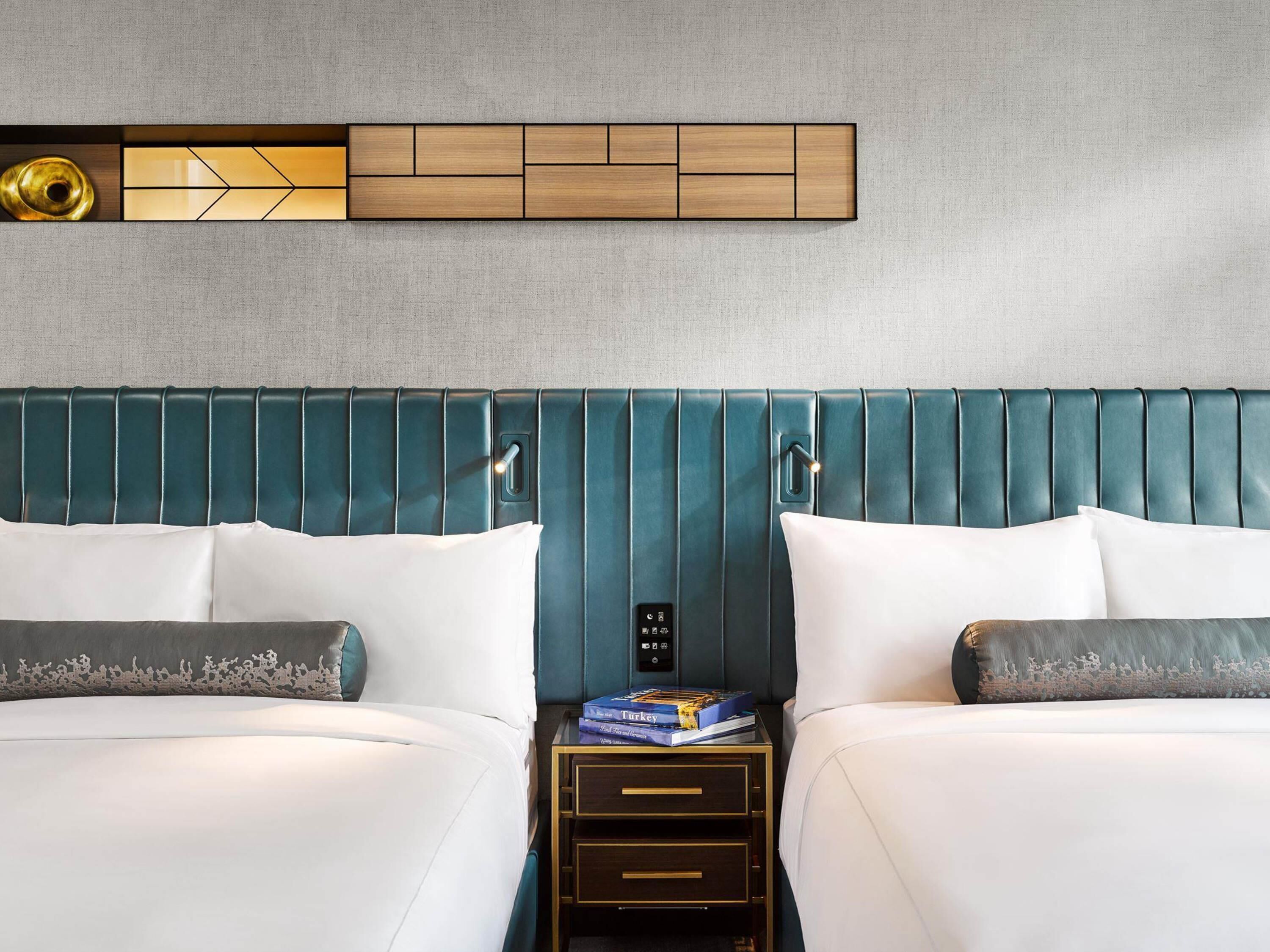 Premium bedding, pillow-top beds, minibar, in-room safe