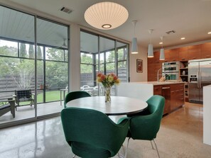 In-room dining - Modernly Designed Austin Home by RedAwning (Austin)