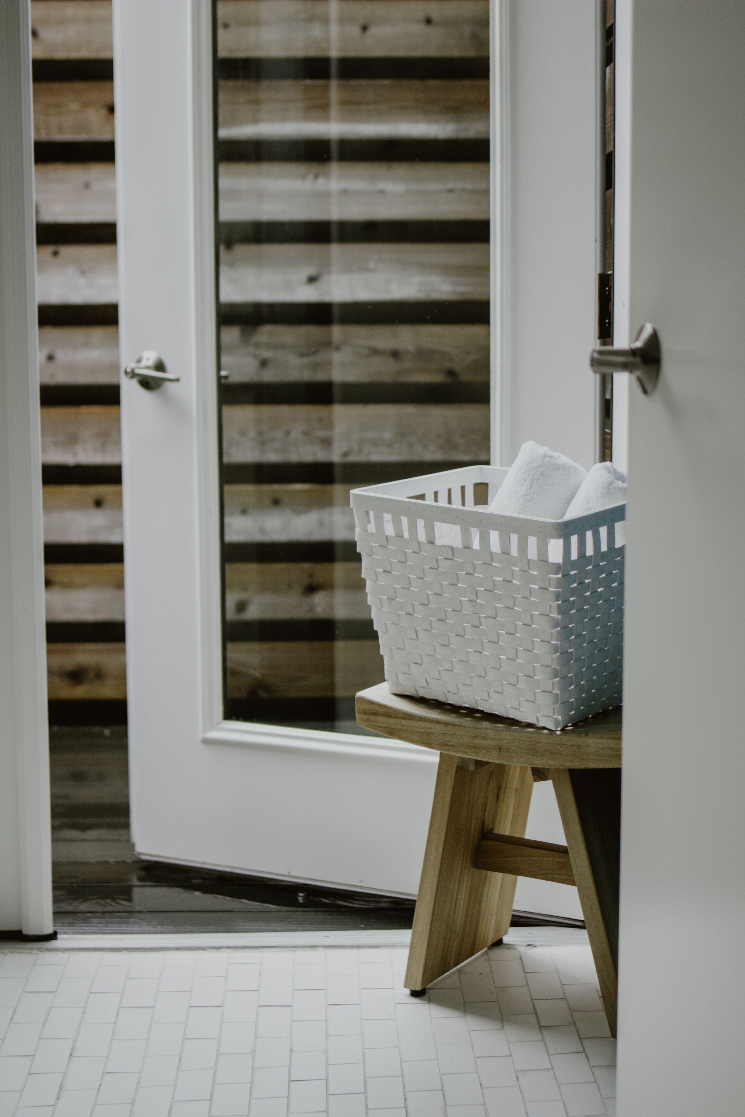 Free toiletries, hair dryer, heated floors, towels