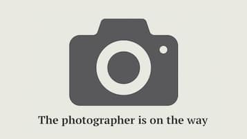 Een camera-icoon met de tekst 'De fotograaf is onderweg'.